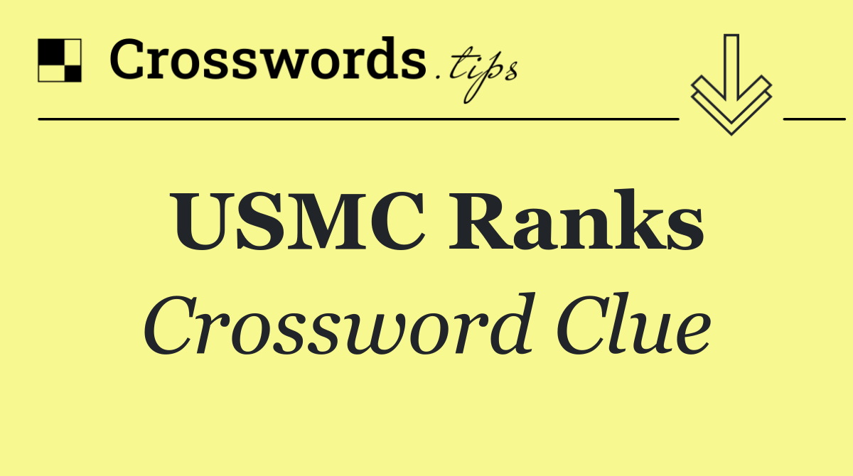 USMC ranks