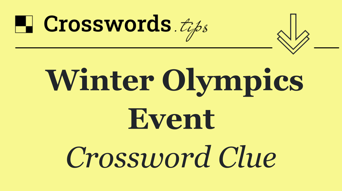 Winter Olympics event