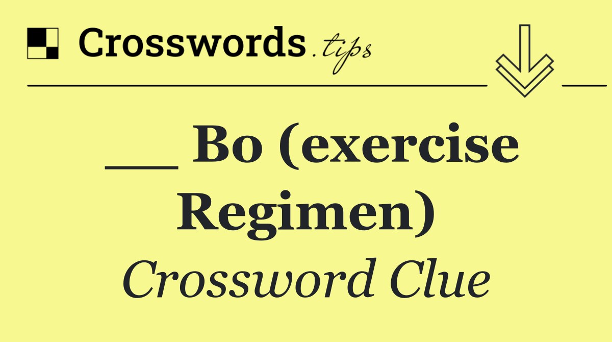 __ Bo (exercise regimen)