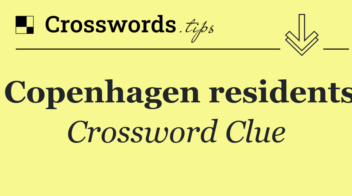 Copenhagen residents