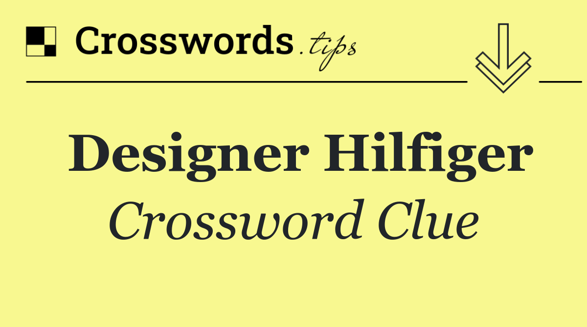 Designer Hilfiger
