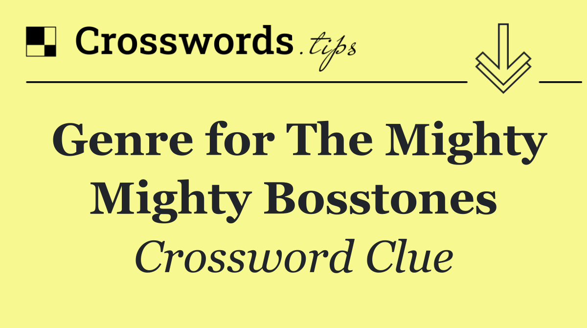 Genre for The Mighty Mighty Bosstones