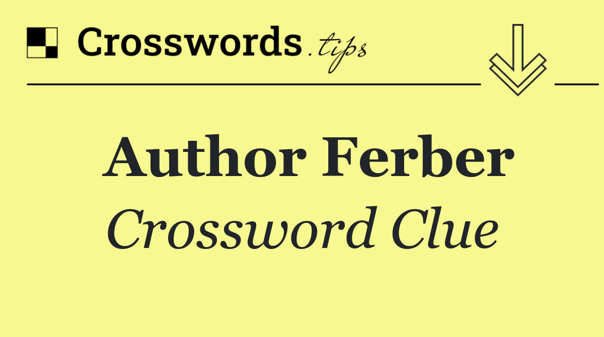 Author Ferber