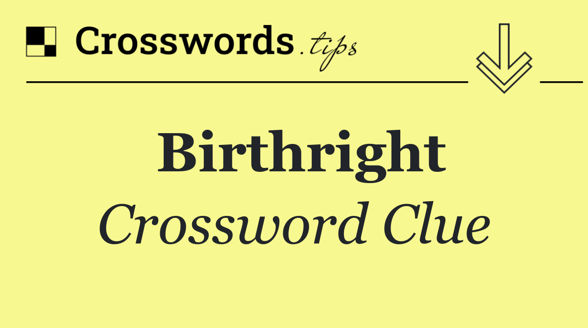 Birthright