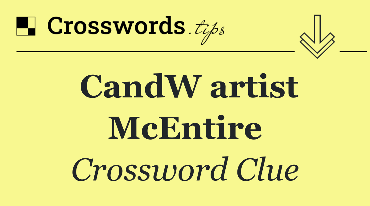 CandW artist McEntire