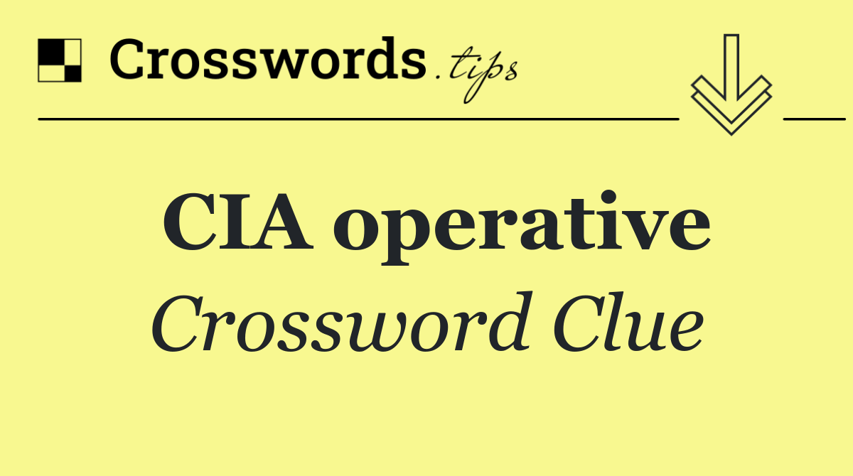 CIA operative