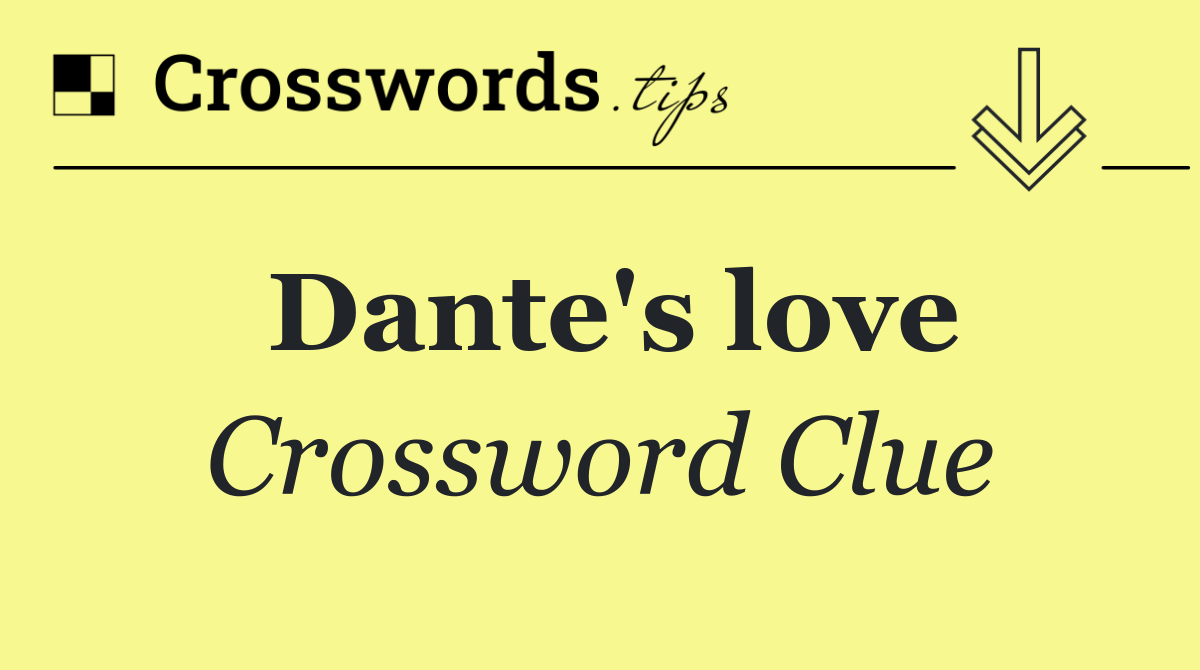 Dante's love