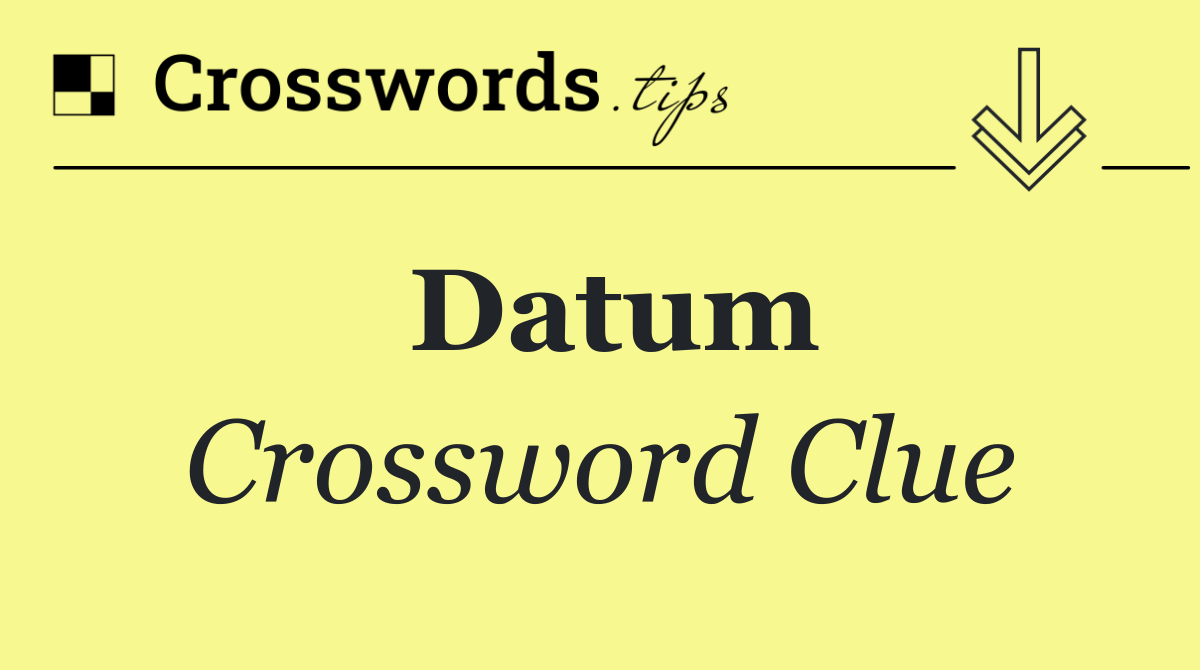 Datum