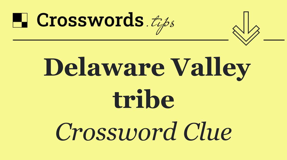 Delaware Valley tribe