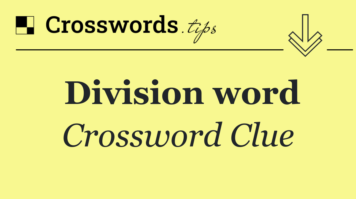 Division word