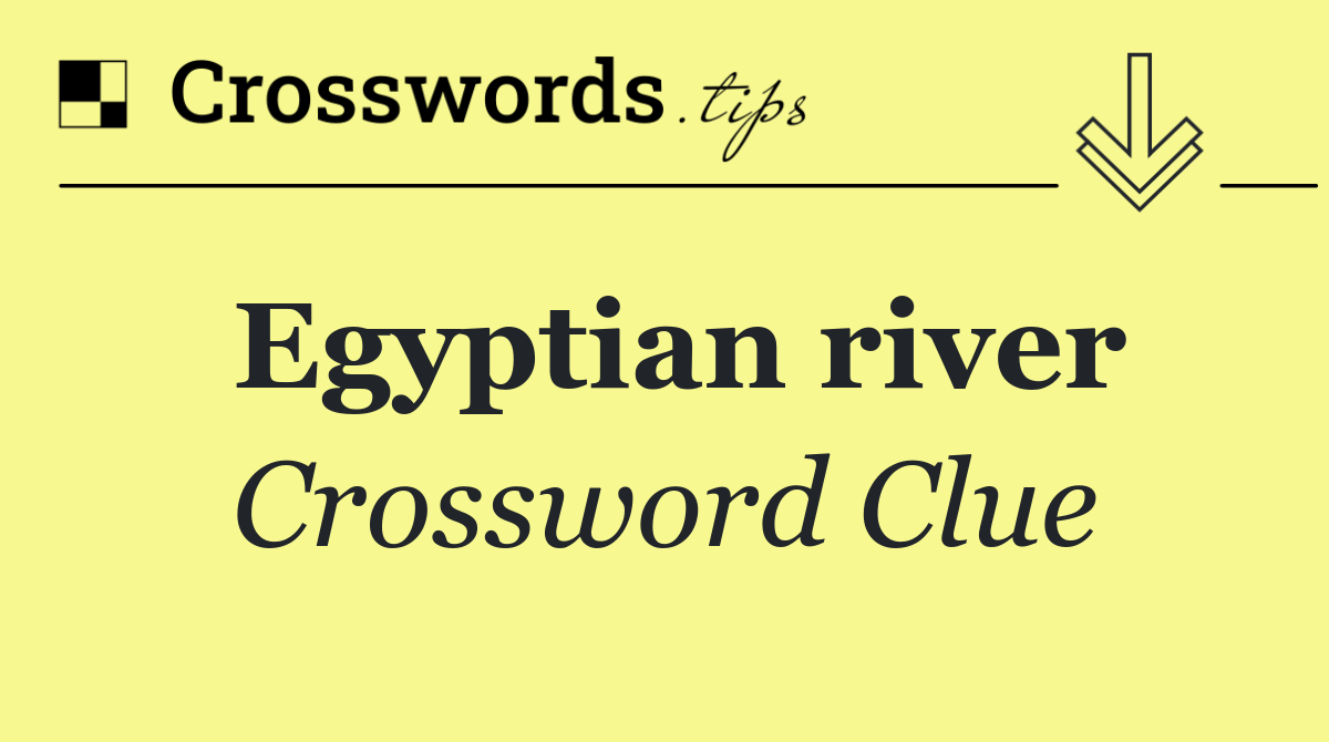 Egyptian river