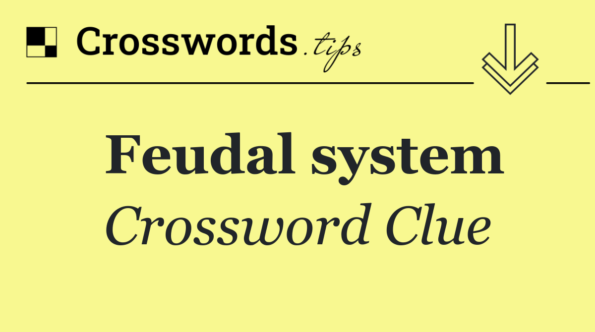 Feudal system