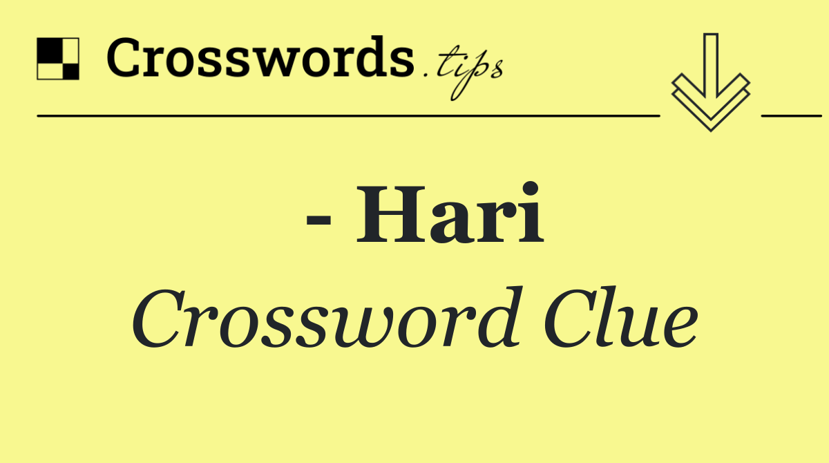   Hari