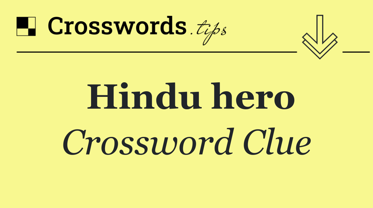 Hindu hero