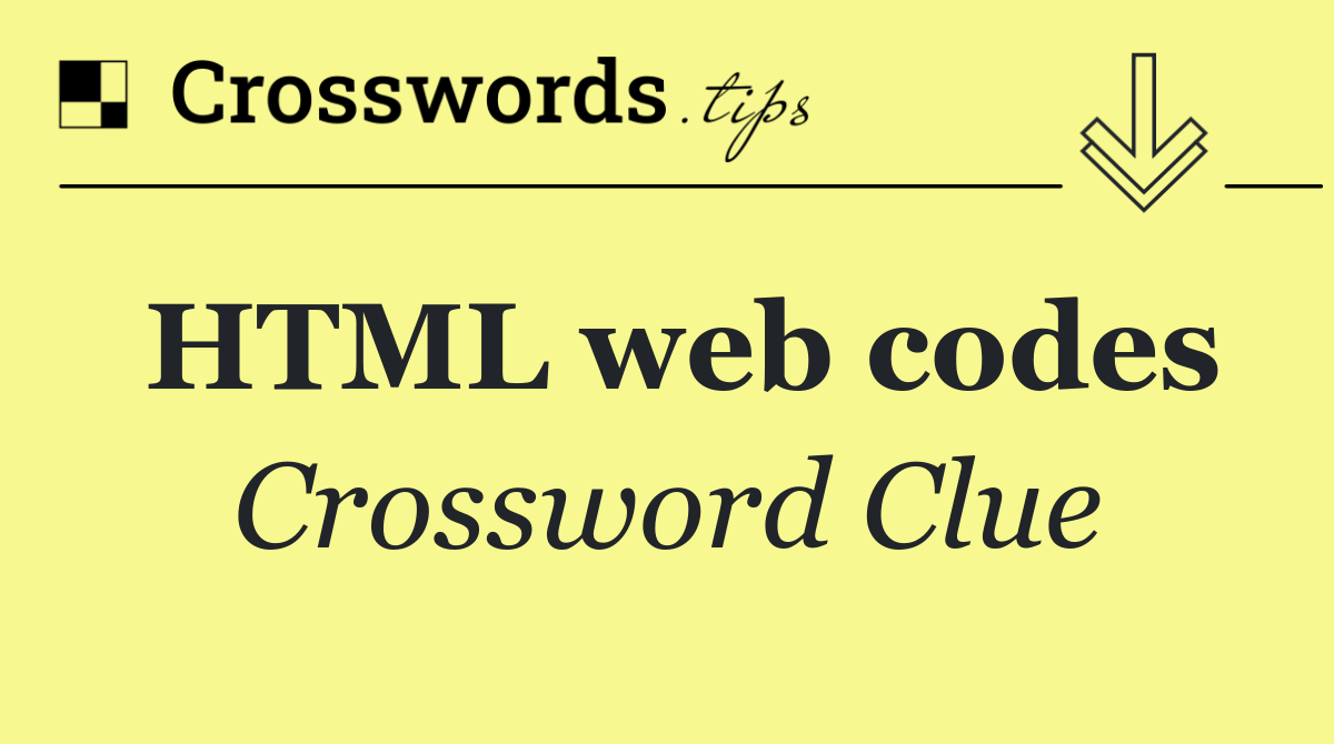 HTML web codes