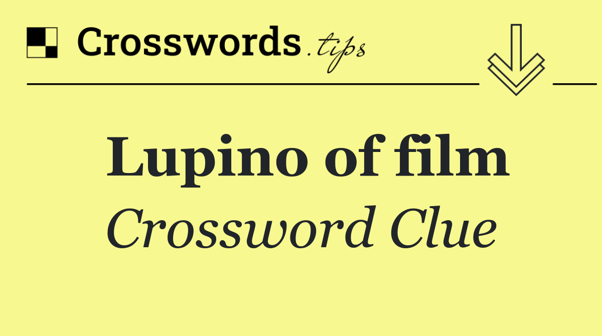 Lupino of film