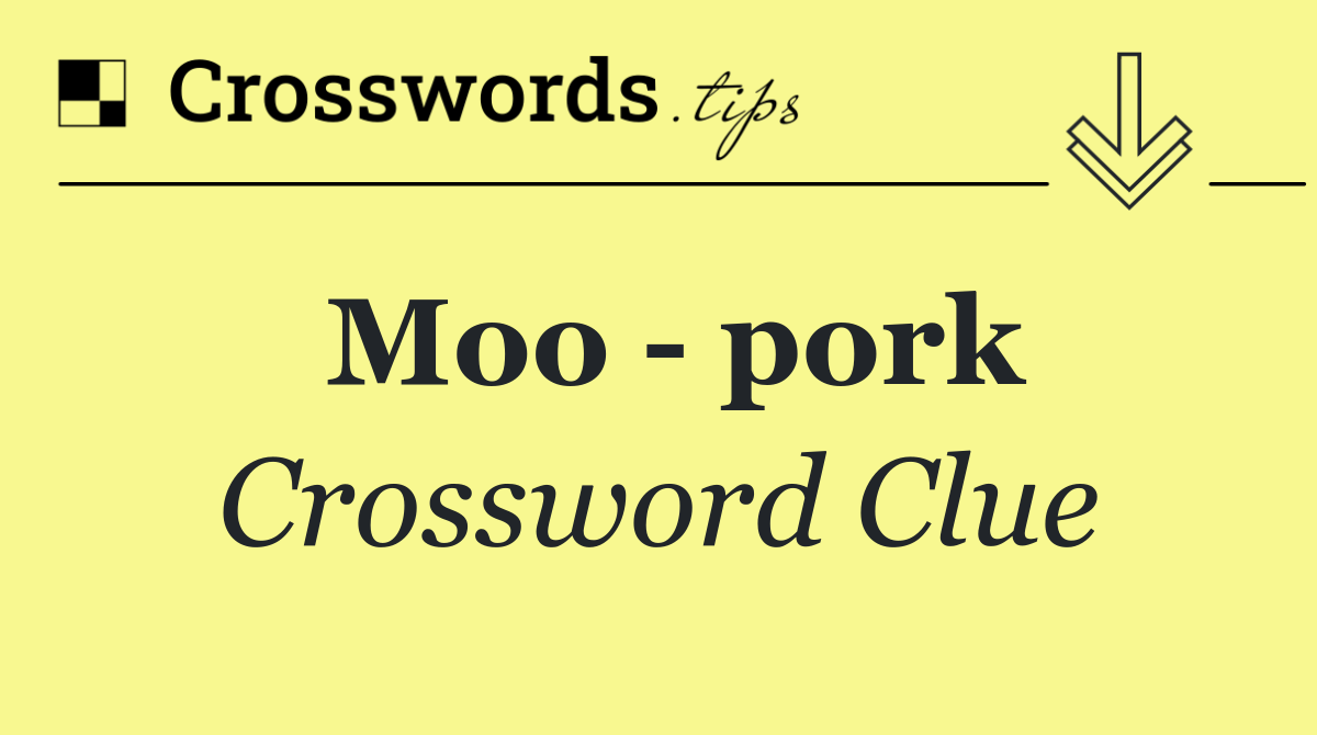 Moo   pork