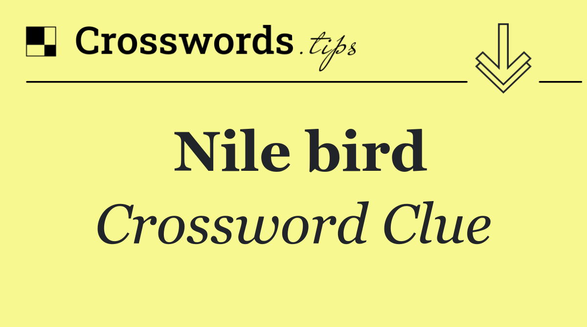 Nile bird