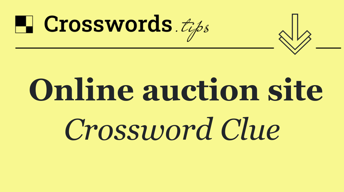 Online auction site