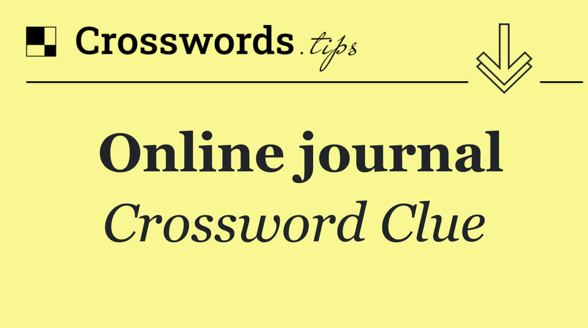 Online journal