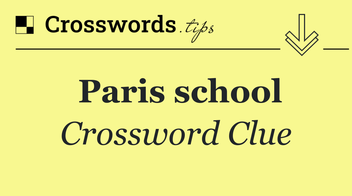 Paris school