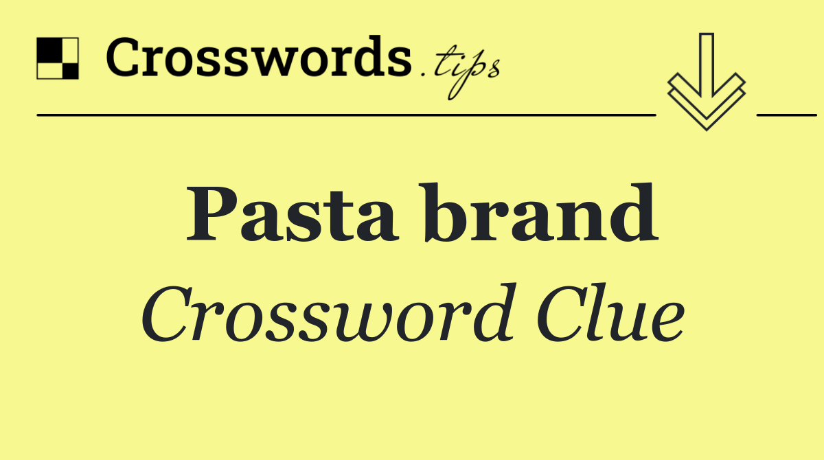 Pasta brand