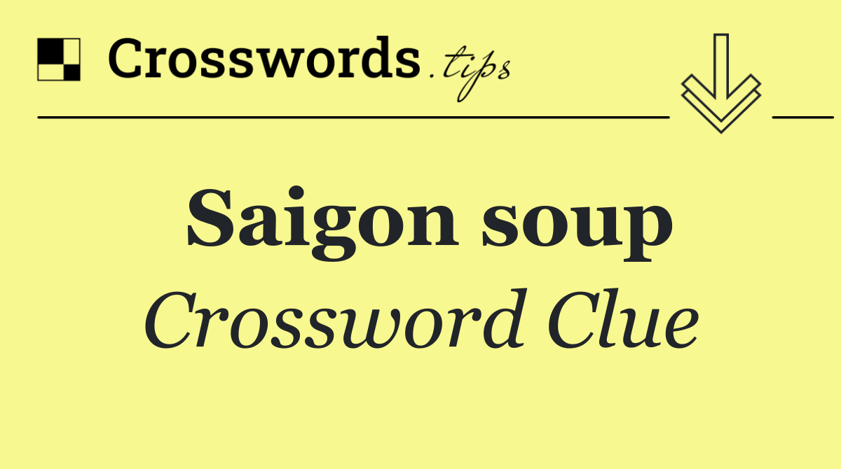 Saigon soup