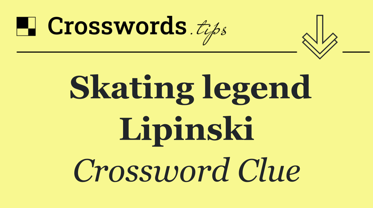 Skating legend Lipinski