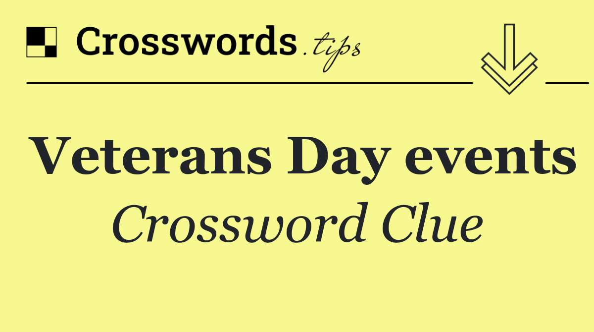 Veterans Day events