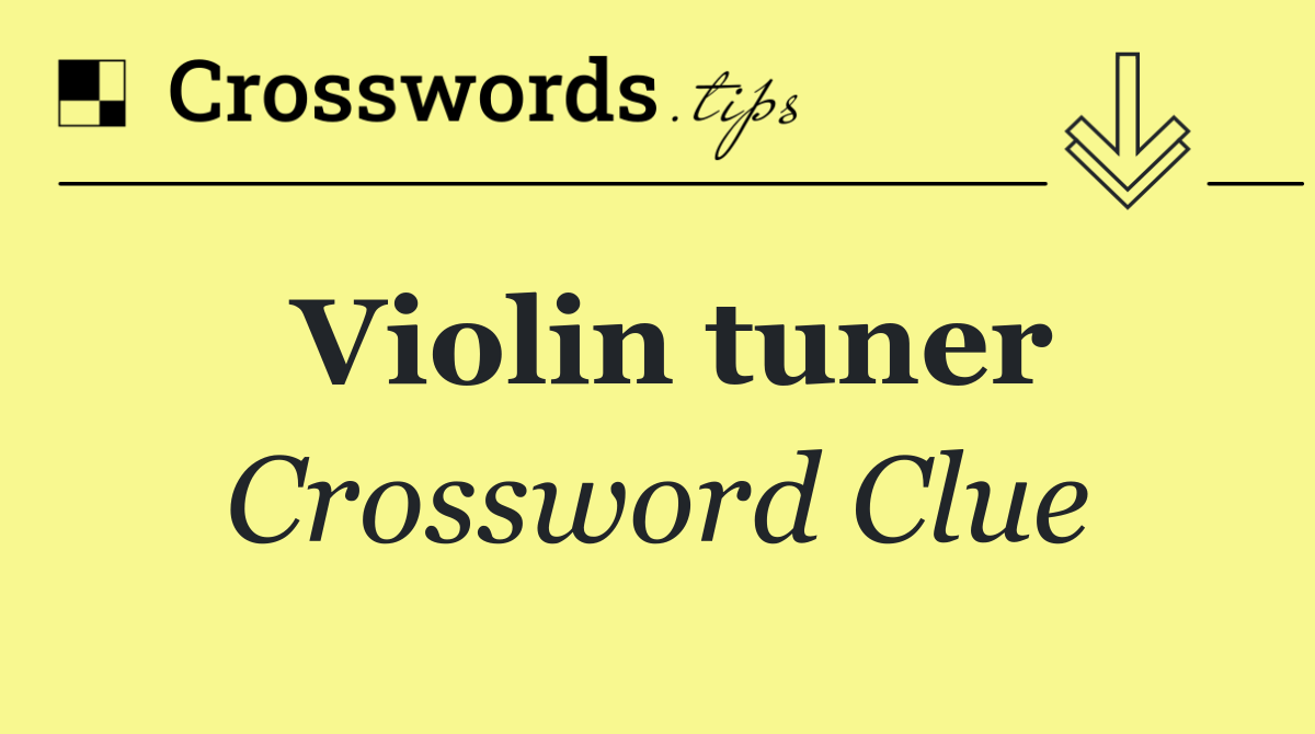 Violin tuner