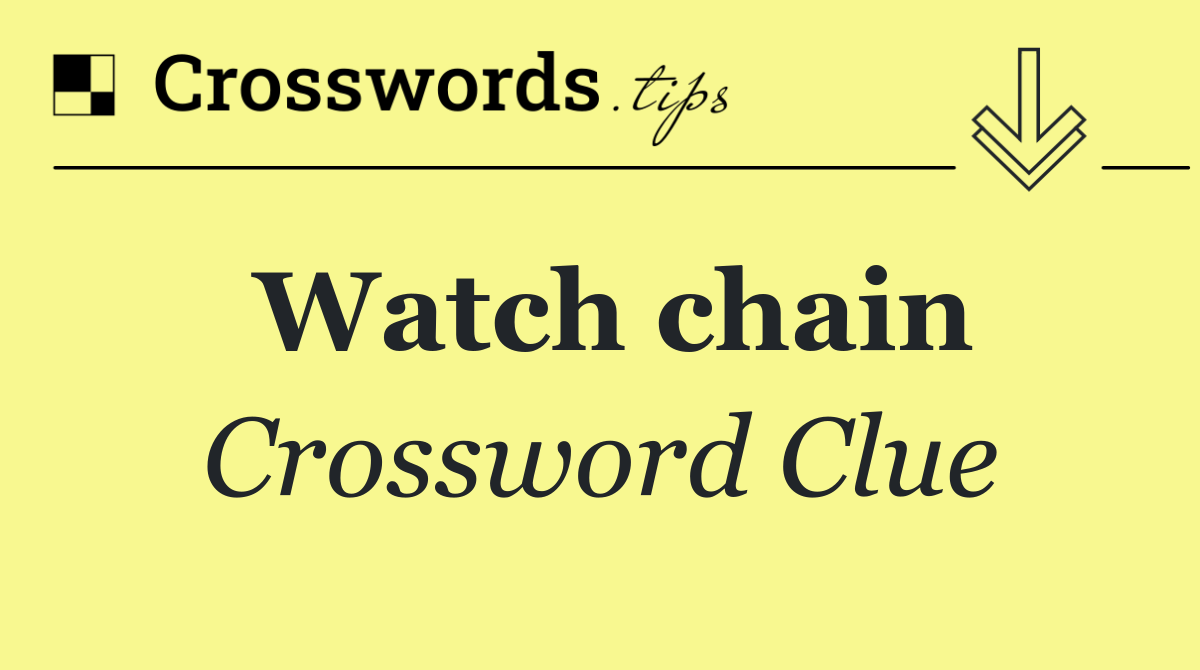 Watch chain