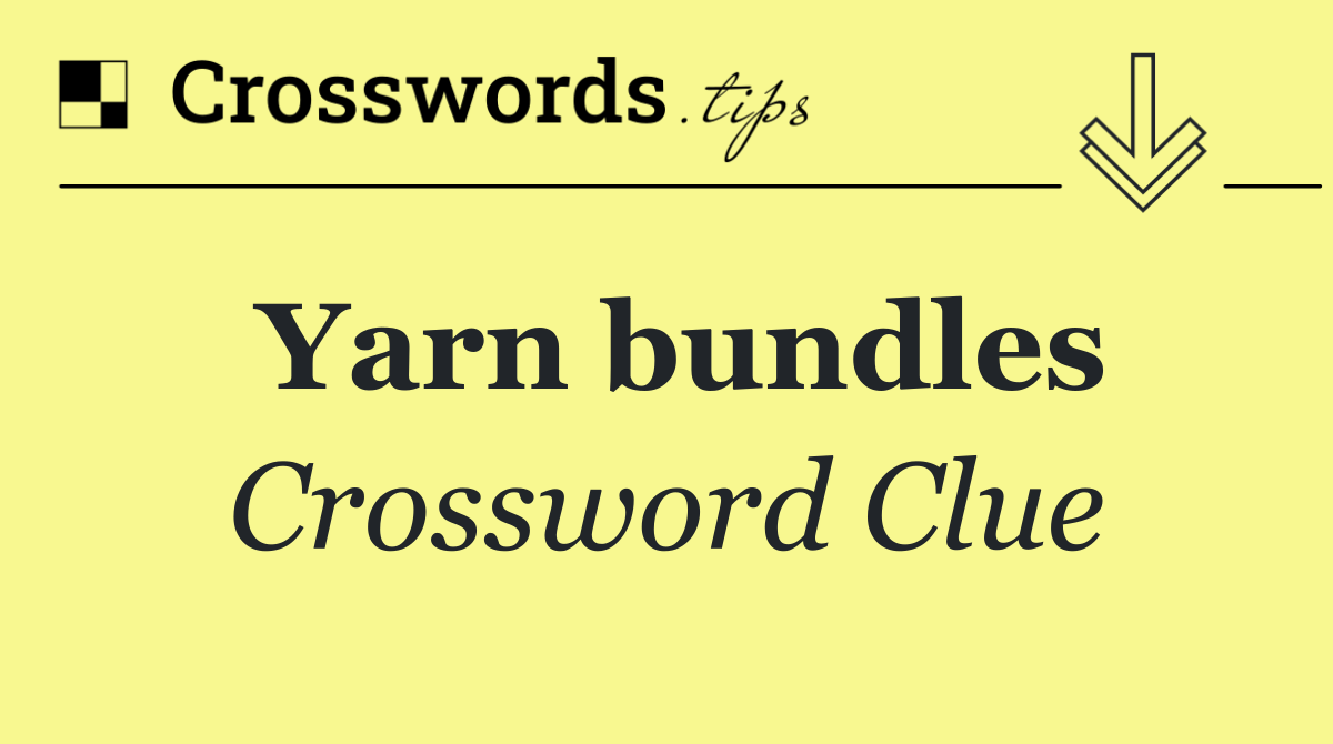 Yarn bundles