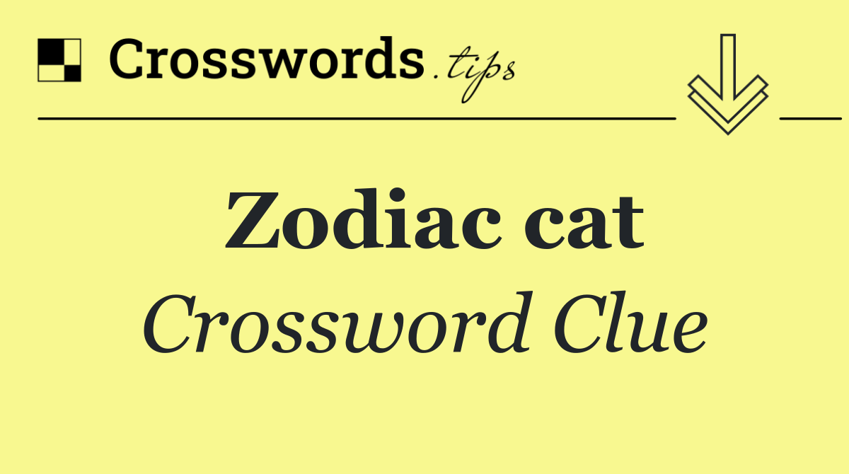 Zodiac cat