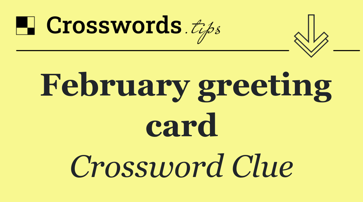 February greeting card