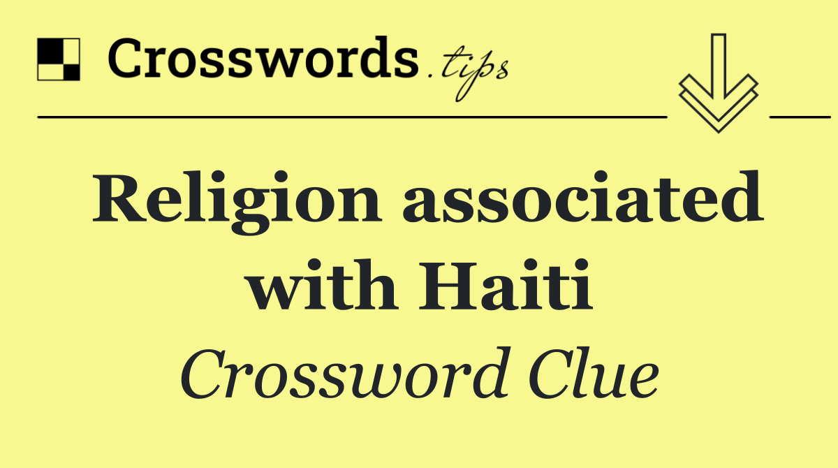 Religion associated with Haiti