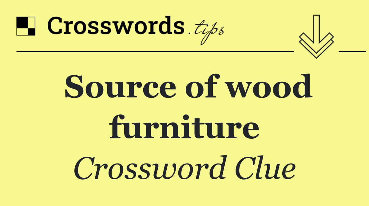 Source of wood furniture