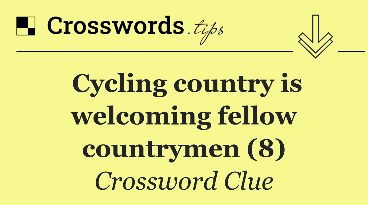 Cycling country is welcoming fellow countrymen (8)