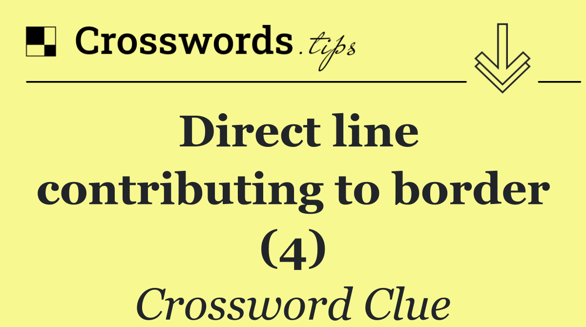 Direct line contributing to border (4)