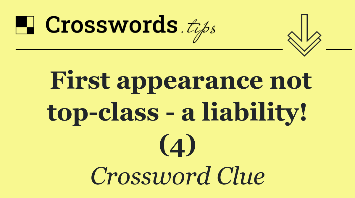 First appearance not top class   a liability! (4)