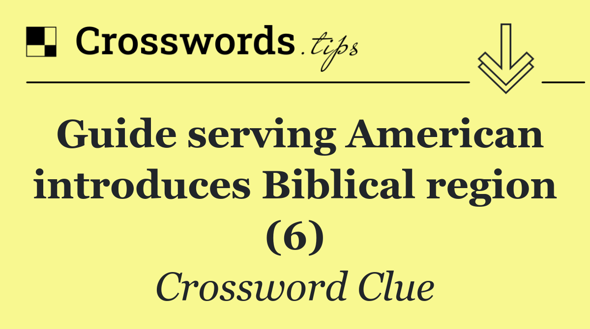 Guide serving American introduces Biblical region (6)