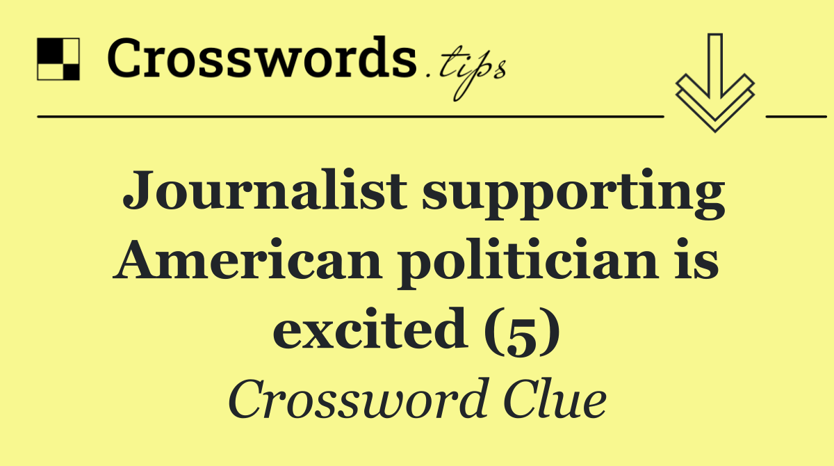 Journalist supporting American politician is excited (5)