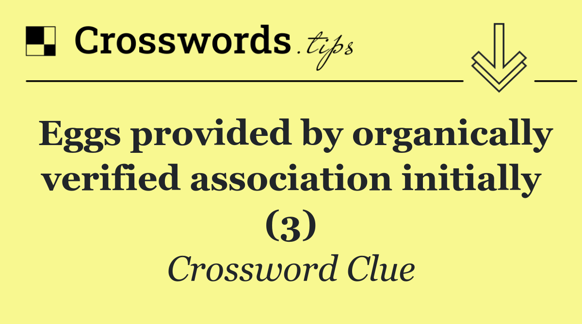 Eggs provided by organically verified association initially (3)