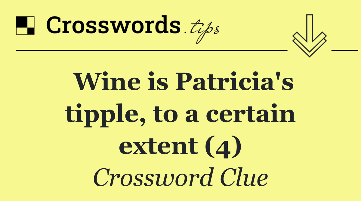 Wine is Patricia's tipple, to a certain extent (4)