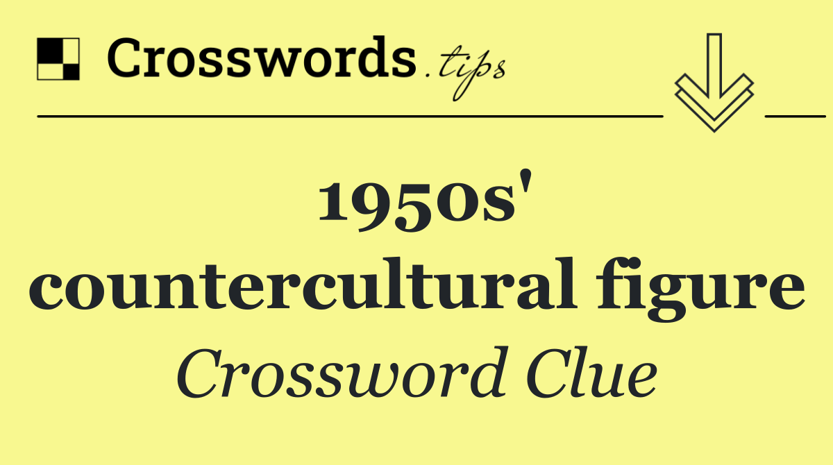 1950s' countercultural figure