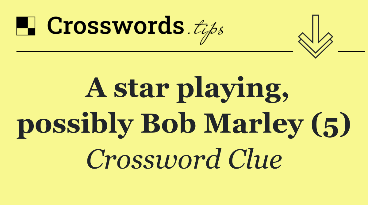 A star playing, possibly Bob Marley (5)