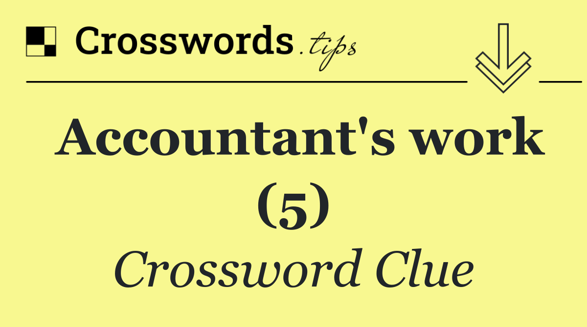 Accountant's work (5)