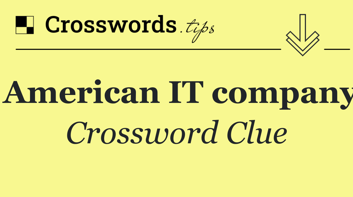 American IT company