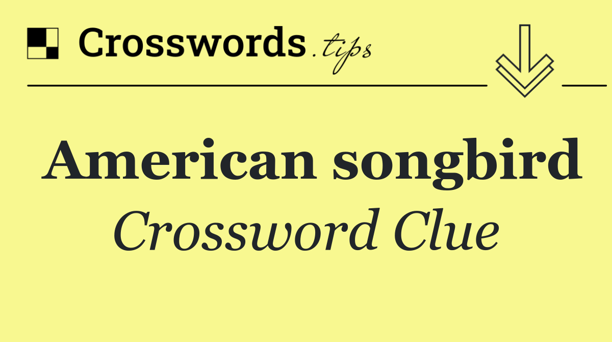 American songbird