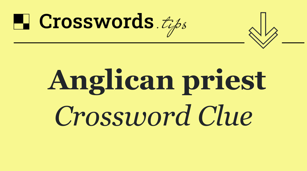 Anglican priest