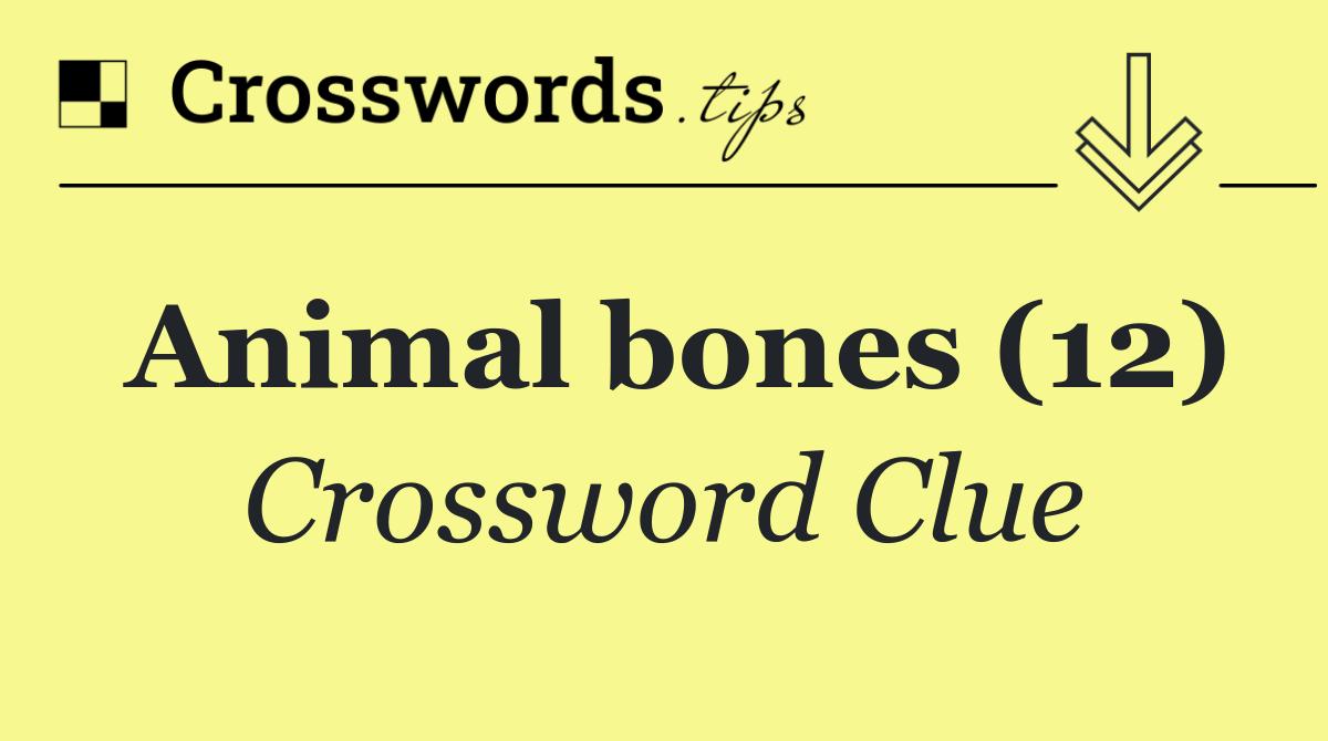 Animal bones (12)